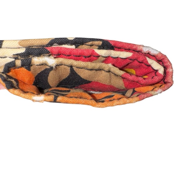 Vera Bradley Floral Quilted Crossbody Bag Purse Boho Fall Colors Cotton - Picture 9 of 9